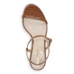 Coupon 🔥 Sam Edelman 👩 Women's Doran Croc Embossed High Heel 🩴 Sandals Brown ✨ -US Sam Edelman Sales 2022 unnamed file 1002