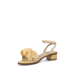 Flash Sale 🛒 Sam Edelman 👧 Girls' Ilia Mini Ankle Strap 🩴 Sandal - Toddler, Little Kid, Big Kid Eggshell 😉