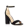Wholesale 🔔 Sam Edelman Yaro Ankle Strap Block Heel 🩴 Sandals Black Suede 🤩 -US Sam Edelman Sales 2022 unnamed file 1073