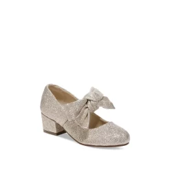 Wholesale 💯 Sam Edelman 👧 Girls' Teddy 👗 Dress Pumps - Toddler, Little Kid, Big Kid Gold Glitter 👏