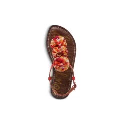 New 🤩 Sam Edelman 👧 Girls' Gillie Mini 🩴 Sandals - Toddler, Little Kid, Big Kid Bright Poppy 😍 -US Sam Edelman Sales 2022 unnamed file 1116