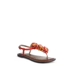 New 🤩 Sam Edelman 👧 Girls' Gillie Mini 🩴 Sandals - Toddler, Little Kid, Big Kid Bright Poppy 😍 -US Sam Edelman Sales 2022 unnamed file 1117