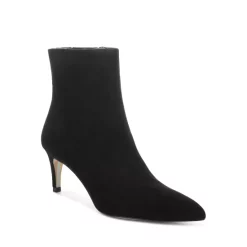 Cheapest ⭐ Sam Edelman 👩 Women's Ulissa Pointed Toe High Heel Booties Black Leather 💯