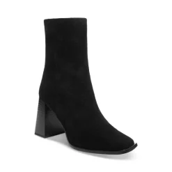 New 🔥 Sam Edelman 👩 Women's Ivette Square Toe High Heel Booties Black Suede ✨ -US Sam Edelman Sales 2022 unnamed file 203