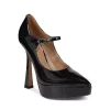 Flash Sale ⭐ Sam Edelman 👩 Women's Arie Pointed Toe Ankle Strap Platform Pumps Black Patent 🎁 -US Sam Edelman Sales 2022 unnamed file 209
