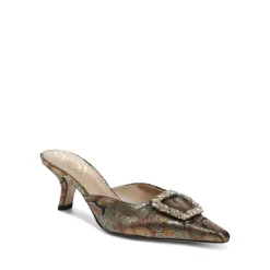 Buy 😉 Sam Edelman 👩 Women's Brit Jewel Buckle Pointed Toe Pumps Black Suede 🔔 -US Sam Edelman Sales 2022 unnamed file 218