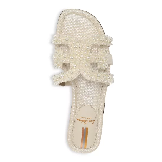 Deals 🤩 Sam Edelman 👩 Women's Bay Perla Square Toe Embellished Slide 🩴 Sandals Warm Tan ✨ 4 Deals 🤩 Sam Edelman 👩 Women's Bay Perla Square Toe Embellished Slide 🩴 Sandals Warm Tan ✨ - Image 3