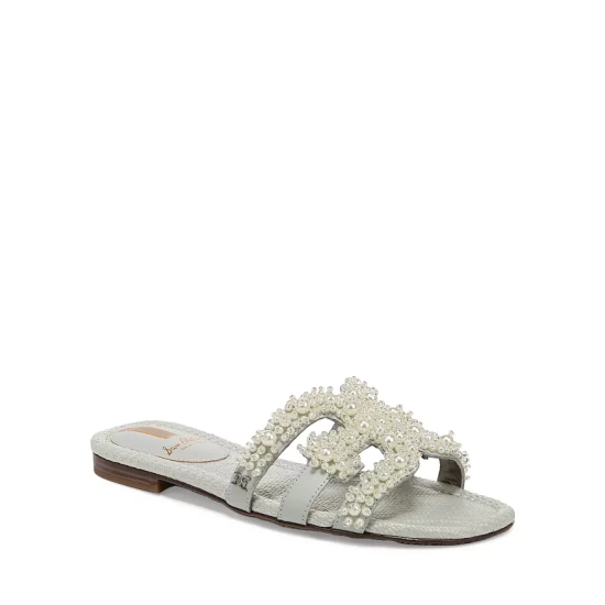 Deals 🤩 Sam Edelman 👩 Women's Bay Perla Square Toe Embellished Slide 🩴 Sandals Warm Tan ✨ 6 Deals 🤩 Sam Edelman 👩 Women's Bay Perla Square Toe Embellished Slide 🩴 Sandals Warm Tan ✨ - Image 5