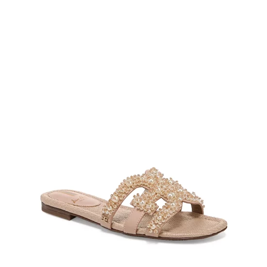Deals 🤩 Sam Edelman 👩 Women's Bay Perla Square Toe Embellished Slide 🩴 Sandals Warm Tan ✨ 8 Deals 🤩 Sam Edelman 👩 Women's Bay Perla Square Toe Embellished Slide 🩴 Sandals Warm Tan ✨ - Image 7