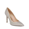 Budget 🛒 Sam Edelman 👩 Women's Hazel Pointed Toe High-Heel Pumps Light Gold Glitter Leather ⌛ -US Sam Edelman Sales 2022 unnamed file 240