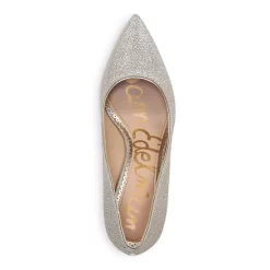 Budget 🛒 Sam Edelman 👩 Women's Hazel Pointed Toe High-Heel Pumps Light Gold Glitter Leather ⌛ -US Sam Edelman Sales 2022 unnamed file 242