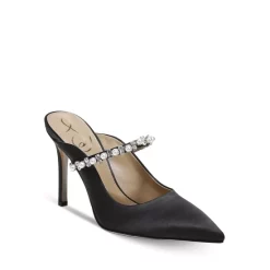 Best deal 👏 Sam Edelman 👩 Women's Hyland Pointed Toe Ankle Strap High Heel Pumps Black Suede 🎉
