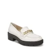 Coupon ✨ Sam Edelman 👩 Women's Taelor Chunky Heel Loafers Ivory ❤️