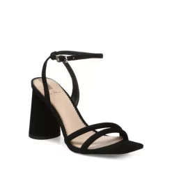 Cheapest 🔔 Sam Edelman 👩 Women's Kia Ankle Strap High Heel 🩴 Sandals Silver ⭐