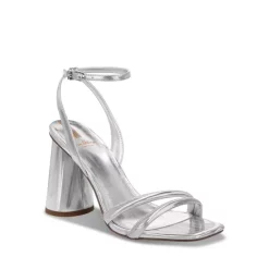 Cheapest 🔔 Sam Edelman 👩 Women's Kia Ankle Strap High Heel 🩴 Sandals Silver ⭐ -US Sam Edelman Sales 2022 unnamed file 346