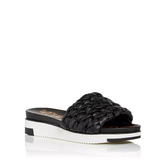 Hot Sale ✨ Sam Edelman 👩 Women's Ainslie Platform Slide 🩴 Sandals Black 😀 3 Hot Sale ✨ Sam Edelman 👩 Women's Ainslie Platform Slide 🩴 Sandals Black 😀