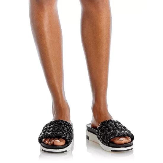 Hot Sale ✨ Sam Edelman 👩 Women's Ainslie Platform Slide 🩴 Sandals Black 😀 4 Hot Sale ✨ Sam Edelman 👩 Women's Ainslie Platform Slide 🩴 Sandals Black 😀 - Image 2