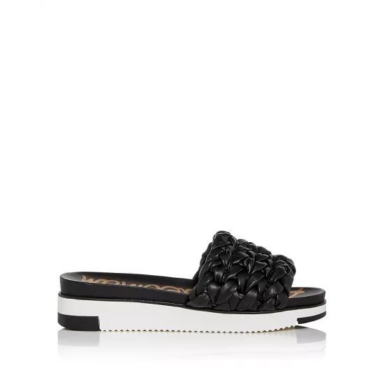 Hot Sale ✨ Sam Edelman 👩 Women's Ainslie Platform Slide 🩴 Sandals Black 😀 5 Hot Sale ✨ Sam Edelman 👩 Women's Ainslie Platform Slide 🩴 Sandals Black 😀 - Image 3
