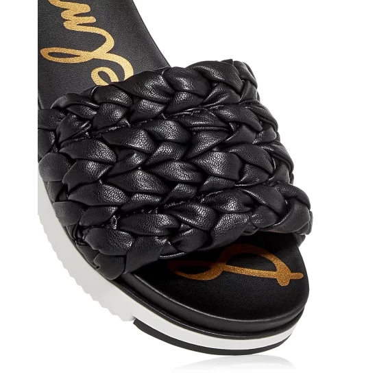 Hot Sale ✨ Sam Edelman 👩 Women's Ainslie Platform Slide 🩴 Sandals Black 😀 8 Hot Sale ✨ Sam Edelman 👩 Women's Ainslie Platform Slide 🩴 Sandals Black 😀 - Image 6