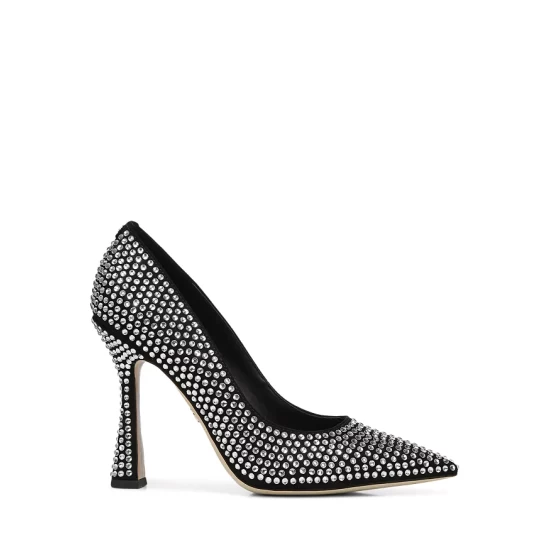 Budget ❤️ Sam Edelman 👩 Women's Antonia Glitz Pointed Toe High Heel Pumps Black Suede ❤️ 4 Budget ❤️ Sam Edelman 👩 Women's Antonia Glitz Pointed Toe High Heel Pumps Black Suede ❤️ - Image 2