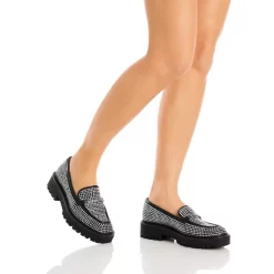 Best Pirce 👏 Sam Edelman 👩 Women's Laurs Glitz Loafers - 150th Anniversary Exclusive Black 🌟 -US Sam Edelman Sales 2022 unnamed file 396