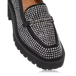 Best Pirce 👏 Sam Edelman 👩 Women's Laurs Glitz Loafers - 150th Anniversary Exclusive Black 🌟 -US Sam Edelman Sales 2022 unnamed file 400