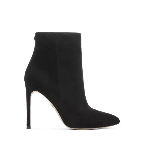 Hot Sale ⭐ Sam Edelman 👩 Women's Wrenley Pointed Toe High Heel Booties Black Leather 🎉 5 Hot Sale ⭐ Sam Edelman 👩 Women's Wrenley Pointed Toe High Heel Booties Black Leather 🎉 - Image 3