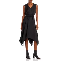 Buy 🎉 Sam Edelman Sleeveless Handkerchief Hem 👗 Dress Black 💯