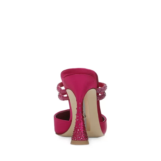 Best deal 🎁 Sam Edelman 👩 Women's Agustina Embellished High Heel Mules Fuchsia 💯 9 Best deal 🎁 Sam Edelman 👩 Women's Agustina Embellished High Heel Mules Fuchsia 💯 - Image 7