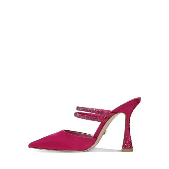 Best deal 🎁 Sam Edelman 👩 Women's Agustina Embellished High Heel Mules Fuchsia 💯 10 Best deal 🎁 Sam Edelman 👩 Women's Agustina Embellished High Heel Mules Fuchsia 💯 - Image 8