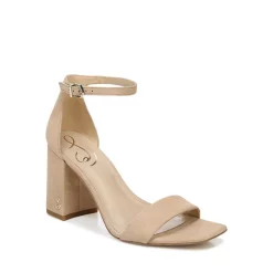 Best Sale 🎁 Sam Edelman 👩 Women's Daniella Strappy High-Heel 🩴 Sandals White Leather 😍 -US Sam Edelman Sales 2022 unnamed file 549