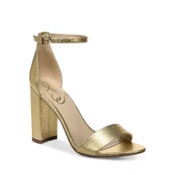 Discount 🎁 Sam Edelman 👩 Women's Yaro Almond Toe Gold High Heel 🩴 Sandals 🧨 -US Sam Edelman Sales 2022 unnamed file 559