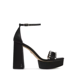 Flash Sale 🔔 Sam Edelman 👩 Women's Ninette Snip Toe Crystal Accented Black High Heel Platform 🩴 Sandals 💯 -US Sam Edelman Sales 2022 unnamed file 570