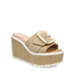 Coupon 🤩 Sam Edelman 👩 Women's Livi Buckle Platform Wedge Espadrille 🩴 Sandals 🥰