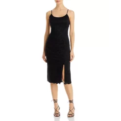 Discount ⌛ Sam Edelman Sleeveless Lace 👗 Dress Black ✔️