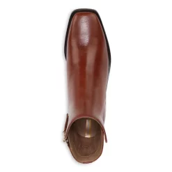 Discount 🧨 Sam Edelman 👩 Women's Thatcher Square Toe Ankle Booties Burnt Brandy 🎉 -US Sam Edelman Sales 2022 unnamed file 67