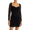 Outlet 🥰 Sam Edelman Ruched Lace Mini 👗 Dress Black 👏 -US Sam Edelman Sales 2022 unnamed file 693