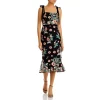Promo 🎉 Sam Edelman Broken Floral Midi 👗 Dress Black Multi 🌟 -US Sam Edelman Sales 2022 unnamed file 705