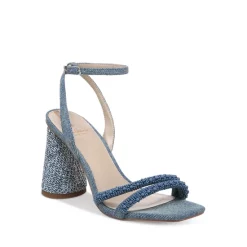 Promo 😀 Sam Edelman 👩 Women's Kia Square Toe Beaded Strap High Heel 🩴 Sandals Washed New Blue ❤️ -US Sam Edelman Sales 2022 unnamed file 784