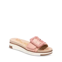 Budget 🛒 Sam Edelman 👩 Women's Ariane Beaded Buckle Slide 🩴 Sandals Washed New Blue ✨