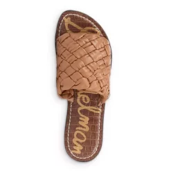 Best Sale 😉 Sam Edelman 👩 Women's Griffin Woven Slide 🩴 Sandals Cuoio 😉 -US Sam Edelman Sales 2022 unnamed file 809