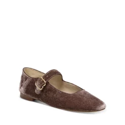 Hot Sale ๐ฏ Sam Edelman ๐ฉ Women's Michaela Buckled Flats Smokey Blue Velvet โ๏ธ