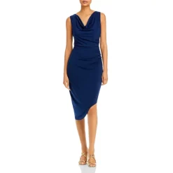 Best deal ⌛ Sam Edelman Draped Knit Sheath 👗 Dress Navy 😍