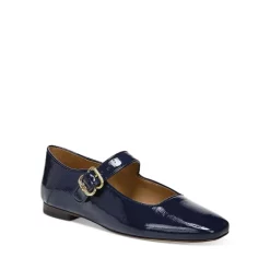 Hot Sale 💯 Sam Edelman 👩 Women's Michaela Buckled Flats Smokey Blue Velvet ✔️ -US Sam Edelman Sales 2022 unnamed file 87