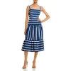 Promo 🎉 Sam Edelman Nautical Stripe Midi 👗 Dress Navy/white 💯 -US Sam Edelman Sales 2022 unnamed file 876