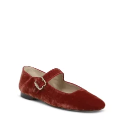 Hot Sale 💯 Sam Edelman 👩 Women's Michaela Buckled Flats Smokey Blue Velvet ✔️ -US Sam Edelman Sales 2022 unnamed file 89