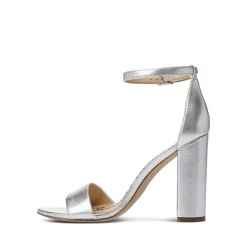 Wholesale ✨ Sam Edelman Yaro Ankle Strap Block Heel 🩴 Sandals Silver Leather 🔥 -US Sam Edelman Sales 2022 unnamed file 980